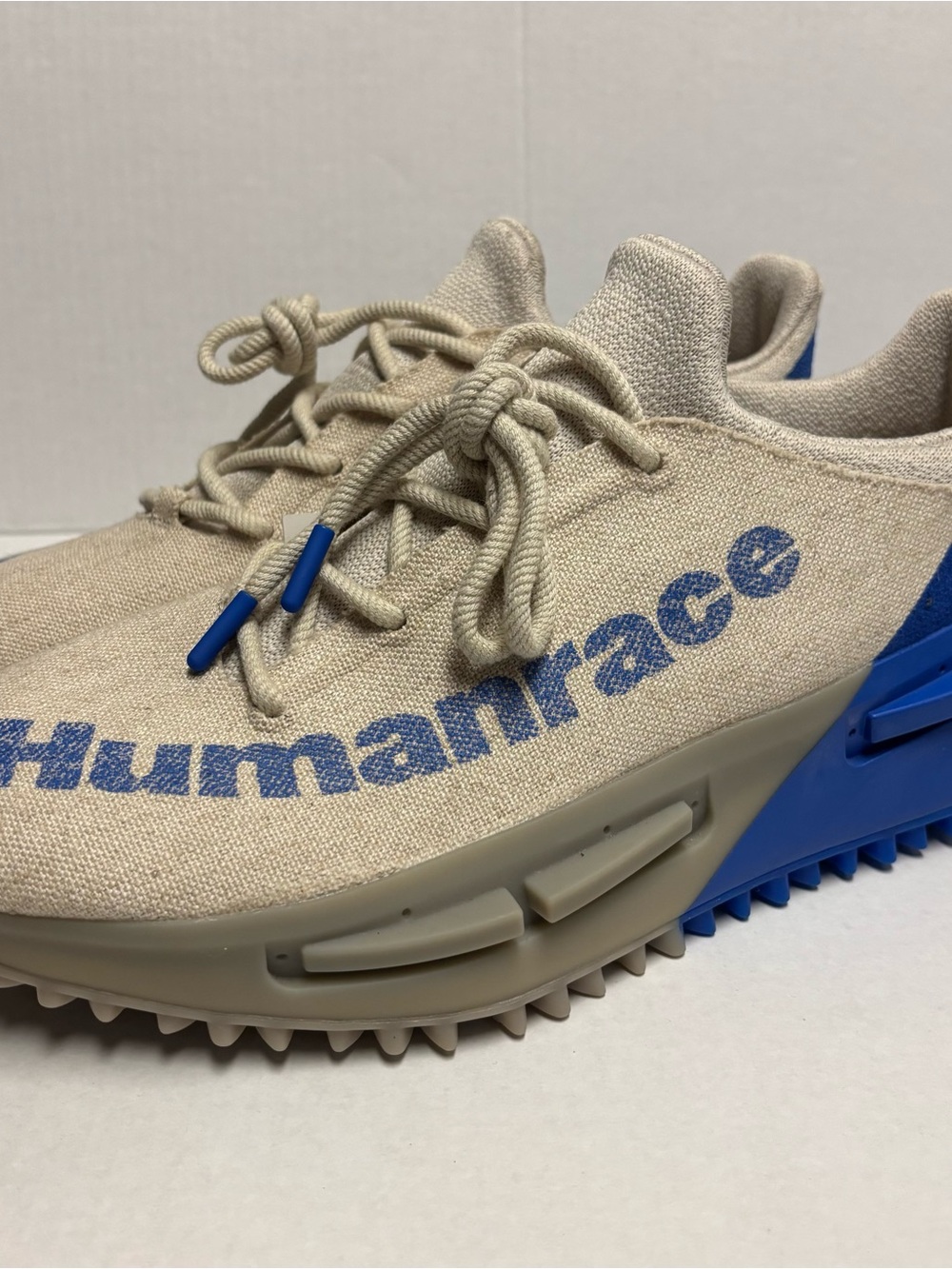 Adidas NMD S1 MAHBS Humanrace Low Top Shoes Men’s Size 12 Beige/Blue Sneakers